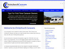 Tablet Screenshot of christchurchcaravans.co.nz